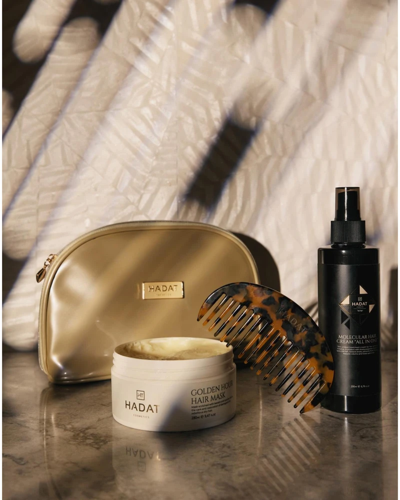 Hadat Cosmetics Golden Hour Hair Mask intensyviai atkuriamoji kaukė, 280 ml