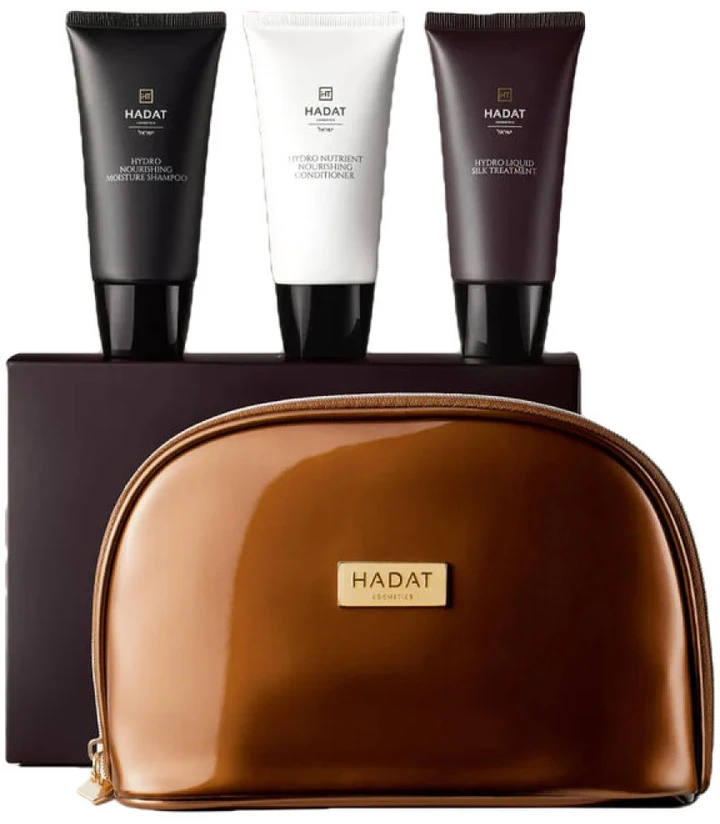 Hadat Cosmetics Liquid Silk Hair Kit skysto šilko rinkinys plaukams