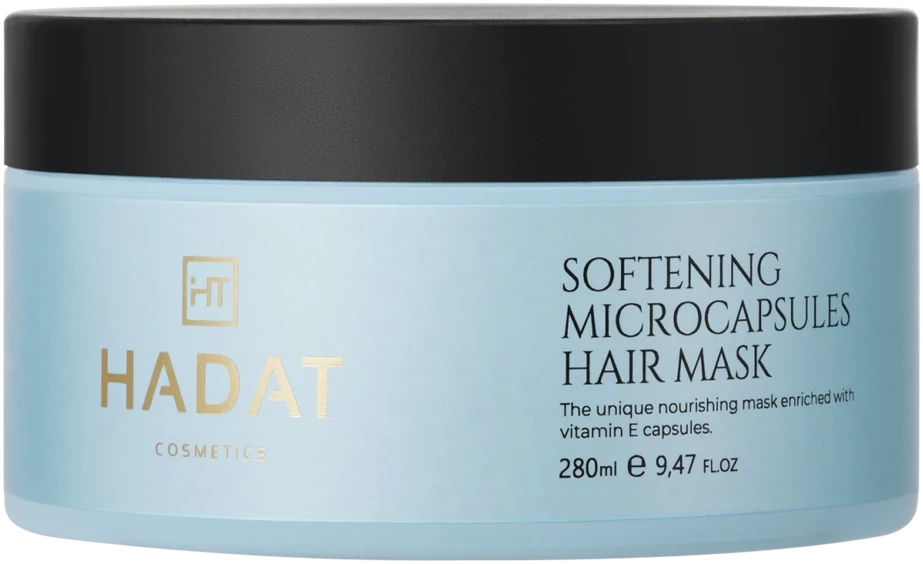 Hadat Cosmetics Softening Microcapsule Hair Mask glotninanti, maitinamoji kaukė, 280 ml