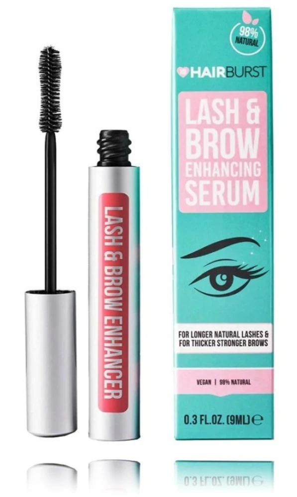 HairBurst Lash & Brow Enhancing Serum stiprinantis blakstienų ir antakių serumas, 9 ml