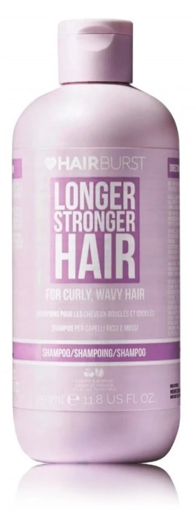 HairBurst Longer Stronger Hair Šampūnas For Skirtas garbanotiems plaukams, Wavy Hair šampūnas garbanotiems ir banguotiems plaukams, 350 ml