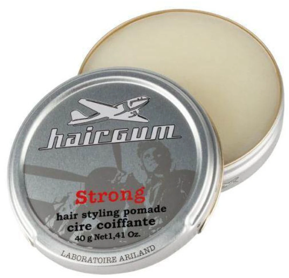 Hairgum Strong Hair Styling Pomade stiprios fiksacijos plaukų formavimo pomada 40g