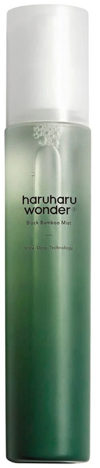 Haruharu Wonder Juodas Bamboo Mist drėkinamasis purškiklis pavargusiai odai, 150 ml