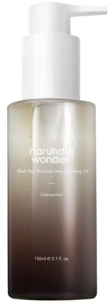 Haruharu Wonder Juodas Rice Moisture Deep Cleansing Oil giliai valantis aliejus, 150 ml