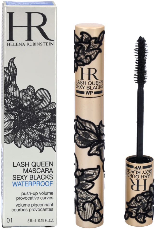Helena Rubinstein HR Lash Queen Sexy Blacks Atsparus vandeniui Blakstienų tušas vandeniui atsparus blakstienų tušas, Juodas, 5.8 ml