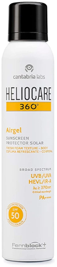 Heliocare 360 Airgel Spf50 Body purškiama apsauga nuo saulės 200ml