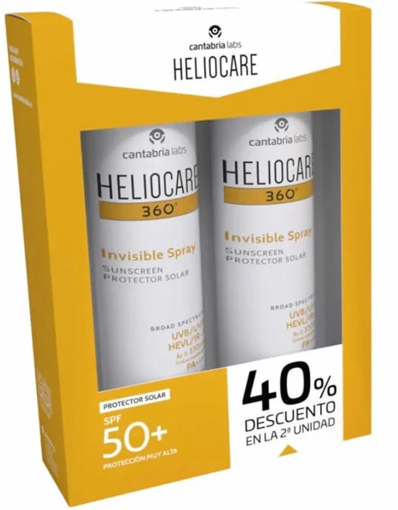 Heliocare 360 Invisible Purškiklis SPF50+ 2x, 200 ml