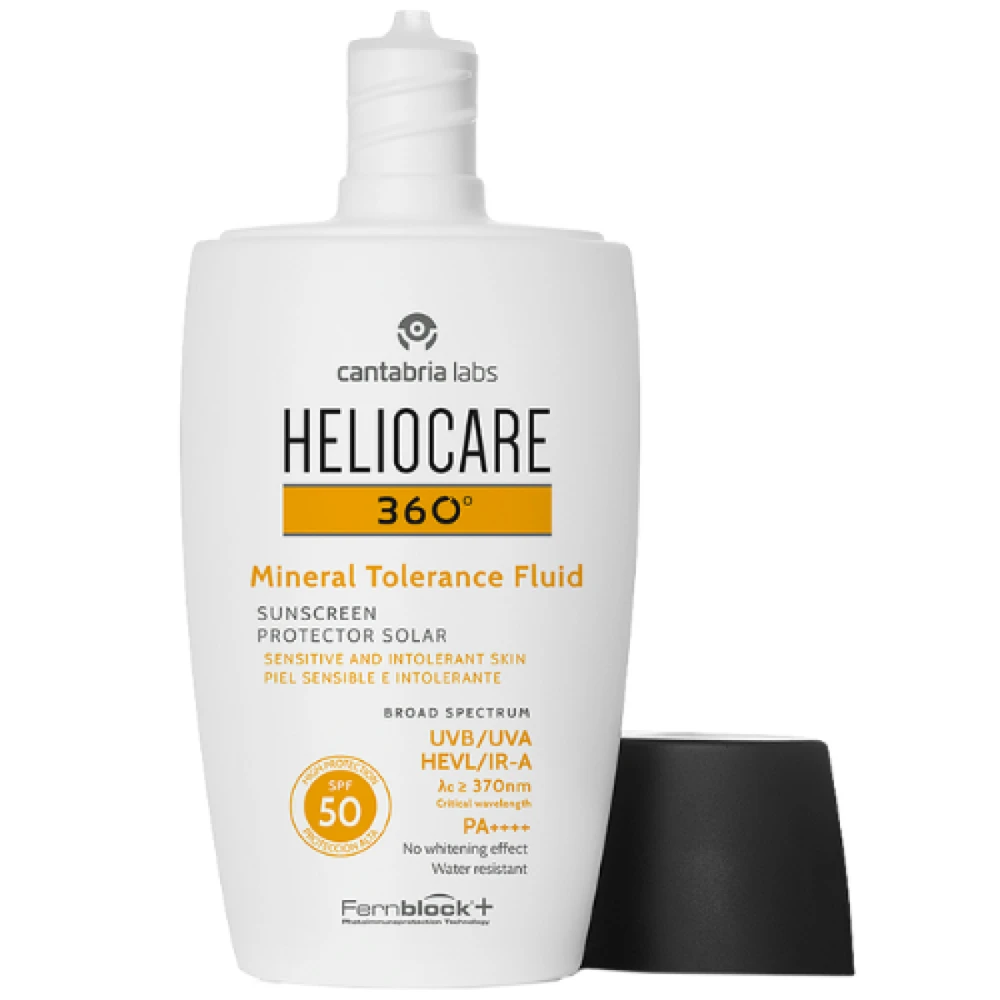 Apsauginis fluidas nuo saulės, Heliocare 360º Mineral Tolerance Fluid Spf50, 50ml