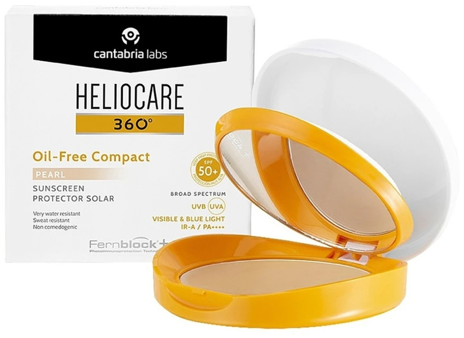 „Heliocare 360º“ be aliejaus kompaktiškas perlas su SPF50+ 10 g