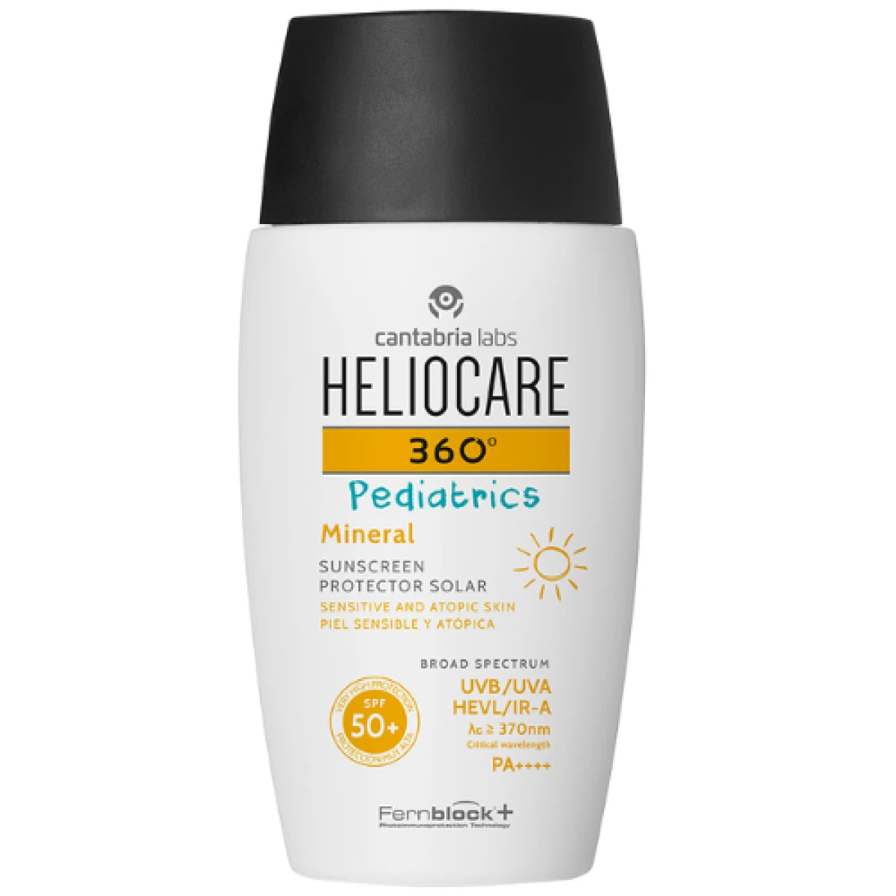 Heliocare 360° Pediatrics Mineral SPF50+ Apsauginis fluidas vaikams nuo saulės, 50 ml
