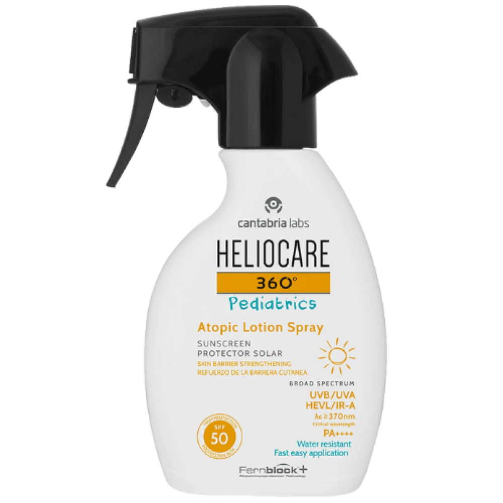 Heliocare 360° Pediatrics SPF50 Apsauginis purškiklis vaikams nuo saulės, 250 ml