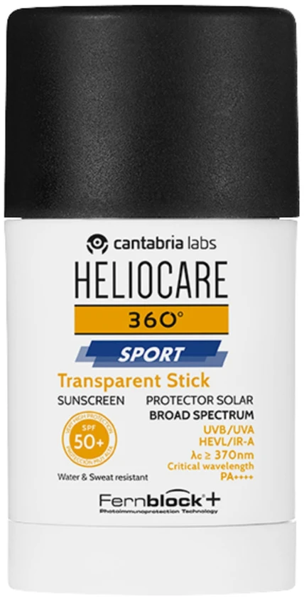 "Heliocare 360º Sportsun Clear Stick Spf 50+" apsauginis pieštukas nuo UV spindulių 25g