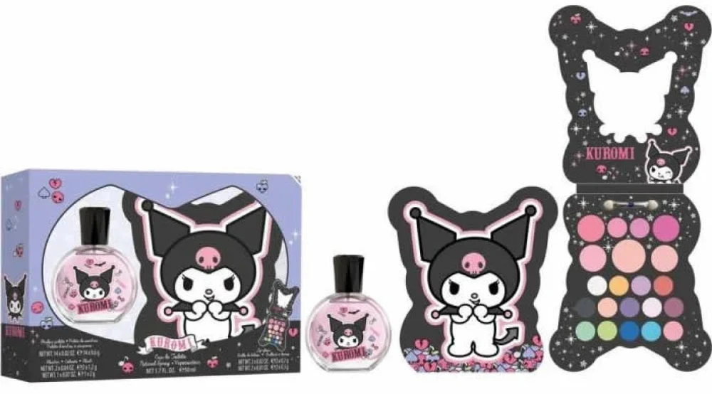 Hello Kitty Kuromi Eau De Toilette Purškiklis, 50 ml Set 2 Pieces