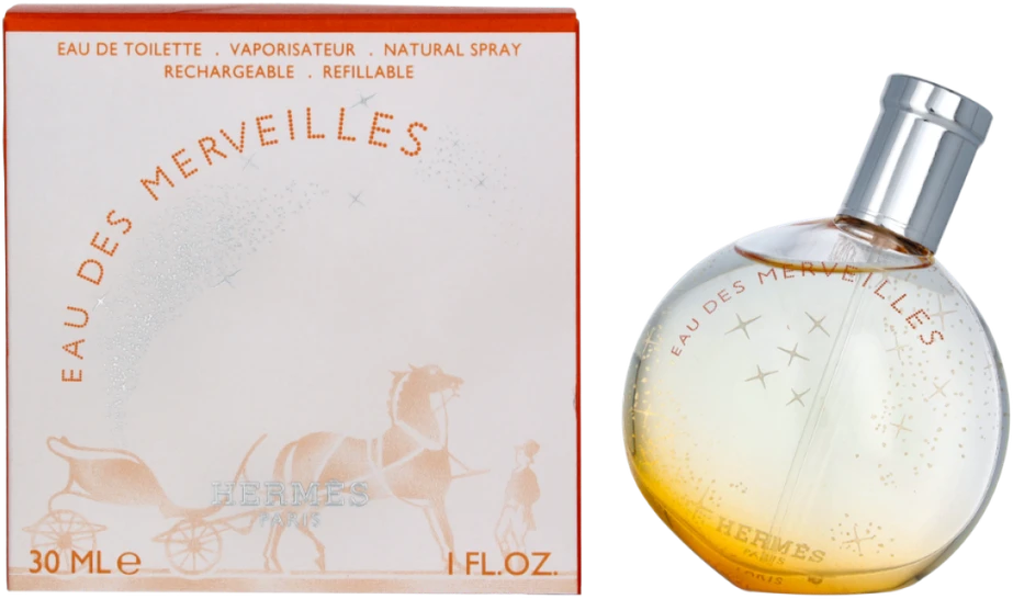 Hermes Eau Des Merveilles EDT Purškiklis, 30 ml