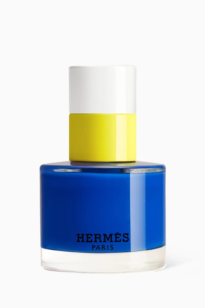 Hermes Paris Nagų lakas 62 Bleu Electrique / Nude, 15 ml