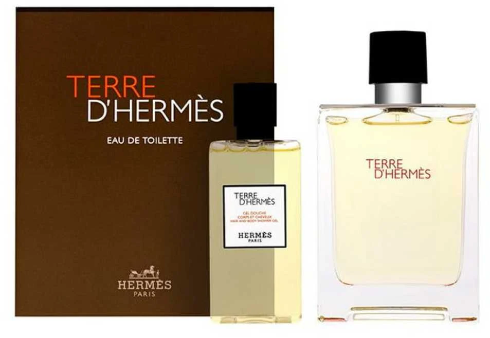 Set Hermes: Terre d'Hermes Eau De Toilette For Men, 100 ml + Terre d'Hermes Dušo želė For All Skin Types, 80 ml