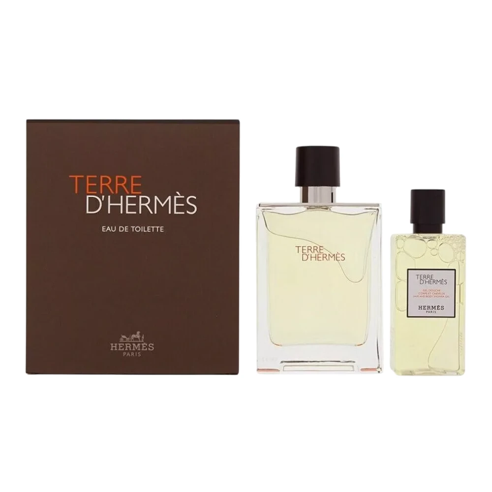 Set Hermes: Terre d'Hermes Eau De Toilette For Men, 100 ml + Terre d'Hermes Dušo želė For All Skin Types, 80 ml