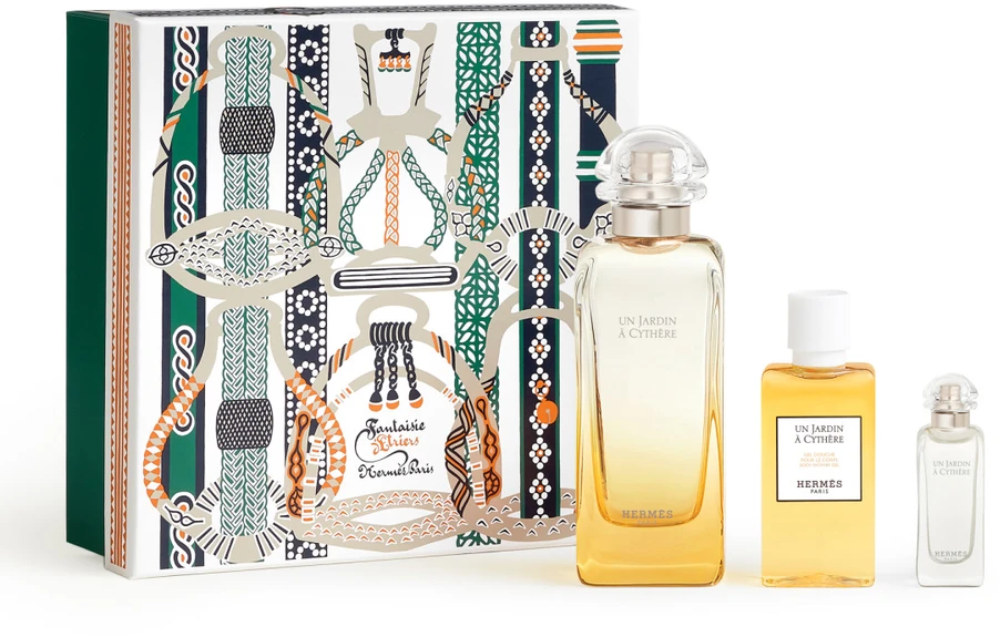 Hermes Un Jardin a Cythere rinkinys Unisex (EDT, 100 ml + EDT, 7,5 ml + dušo želė, 40 ml)