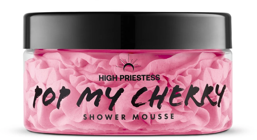 HIGH PRIESTESS Pop My Cherry Shower Mousse dušo putos, 125 g