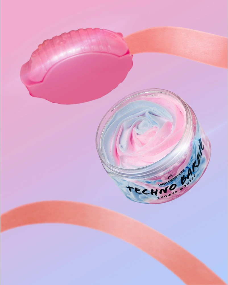 HIGH PRIESTESS Techno Barbie Shower Mousse dušo putos, 125 g