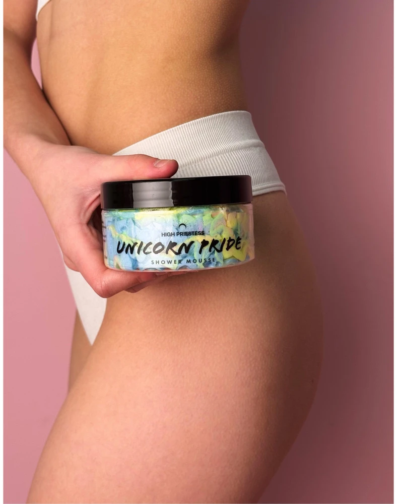 HIGH PRIESTESS Unicorn Pride Shower Mousse dušo putos, 125 g