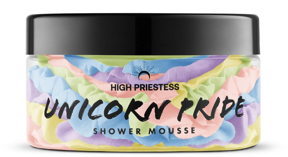 HIGH PRIESTESS Unicorn Pride Shower Mousse dušo putos, 125 g