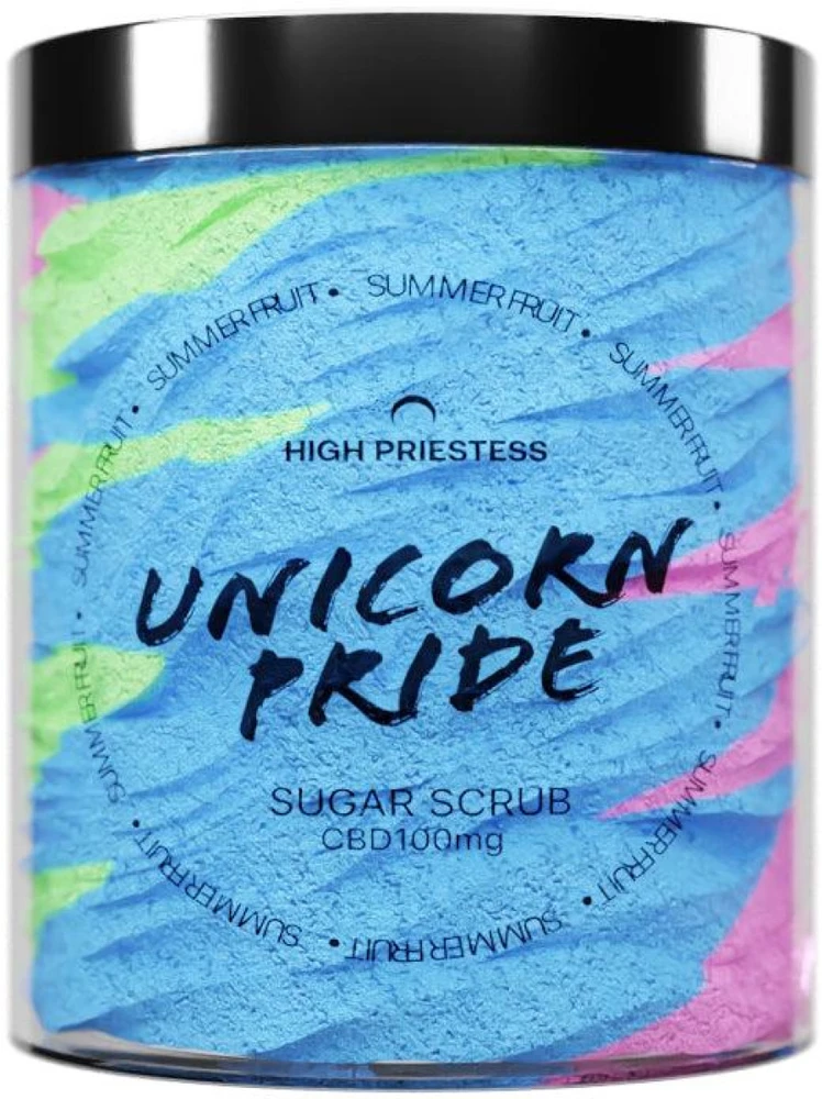 HIGH PRIESTESS Unicorn Pride Sugar Scrub kūno šveitiklis, 250 g