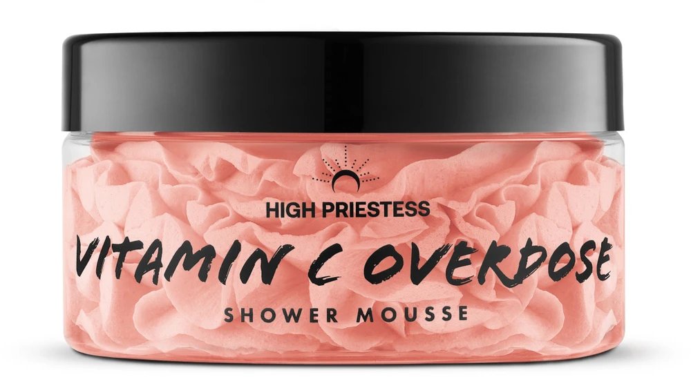 HIGH PRIESTESS Vitamin C Overdose Shower Mousse dušo putos, 125 g