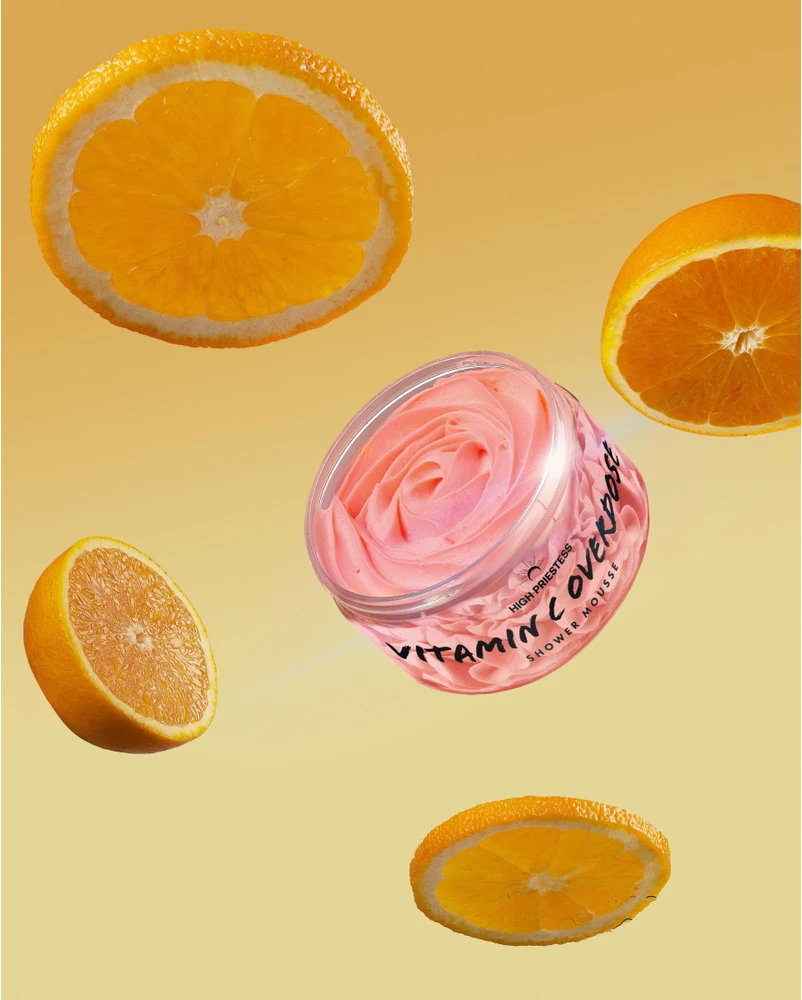 HIGH PRIESTESS Vitamin C Overdose Shower Mousse dušo putos, 125 g