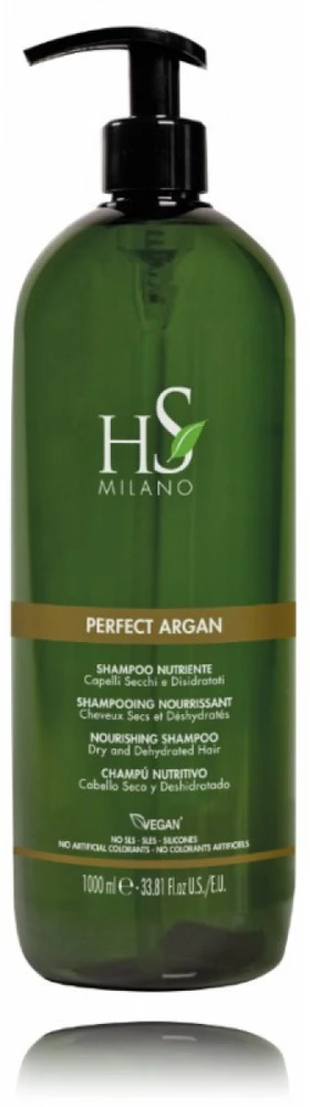 HS MILANO PERFECT ARGAN NOURISHING plaukų šampūnas, 1000 ml