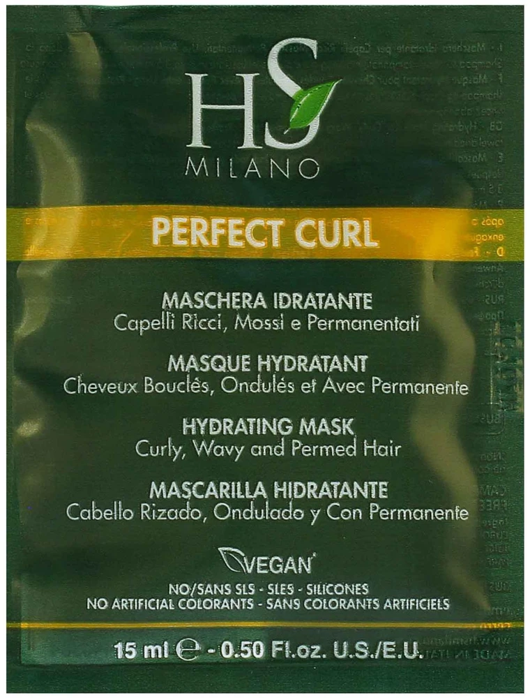 HS Milano Perfect Curl plaukų kaukė, 15 ml