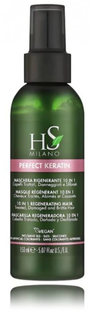 HS MILANO PERFECT KERATIN 10 IN 1 REGENERATING purškiamoji plaukų kaukė, 150 ml