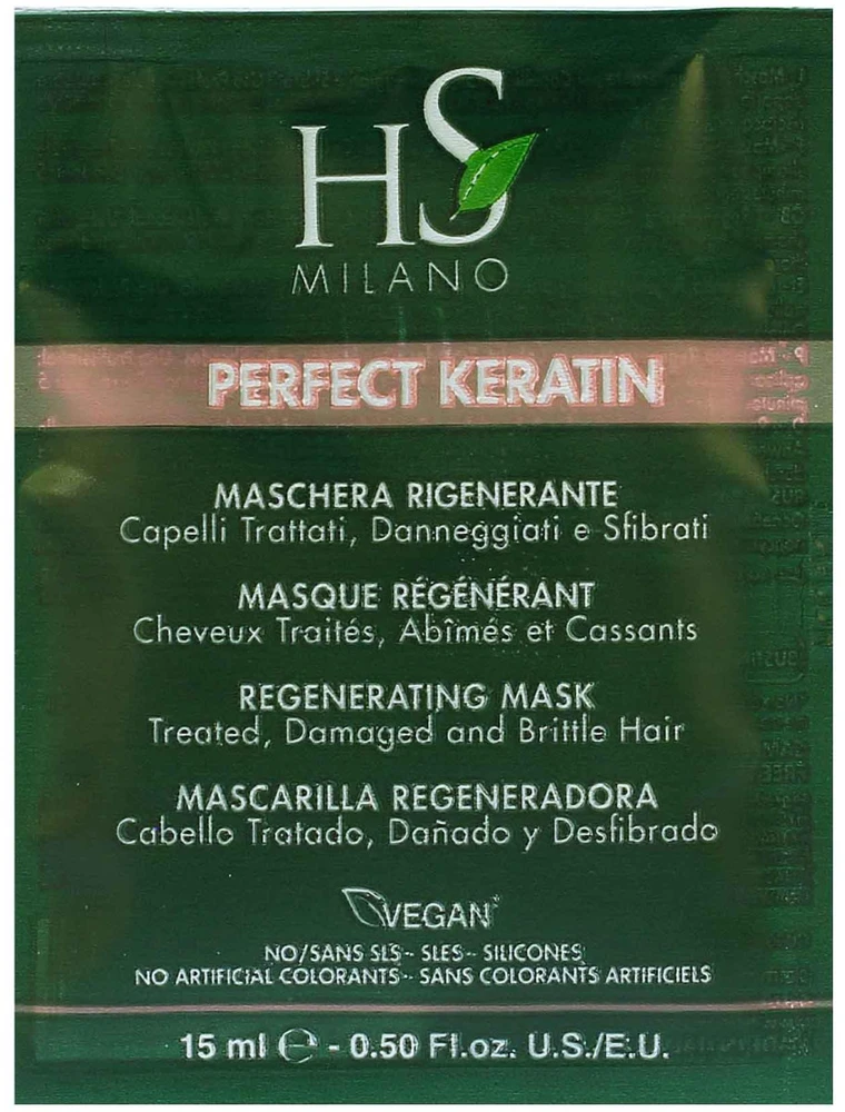 HS Milano Perfect Keratin kaukė, paketėlis, 15 ml
