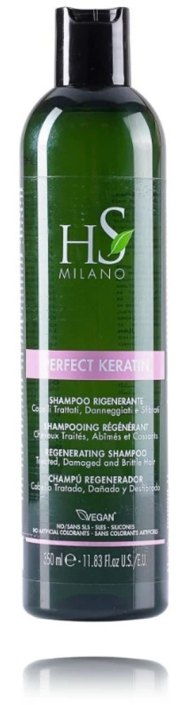 HS MILANO PERFECT KERATIN REGENERATING plaukų šampūnas, 350 ml