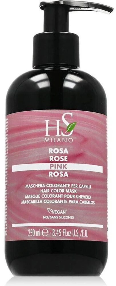 HS MILANO Hair Color Mask dažanti kaukė šviesiems plaukams, atspalvis: Rožinė, 250 ml