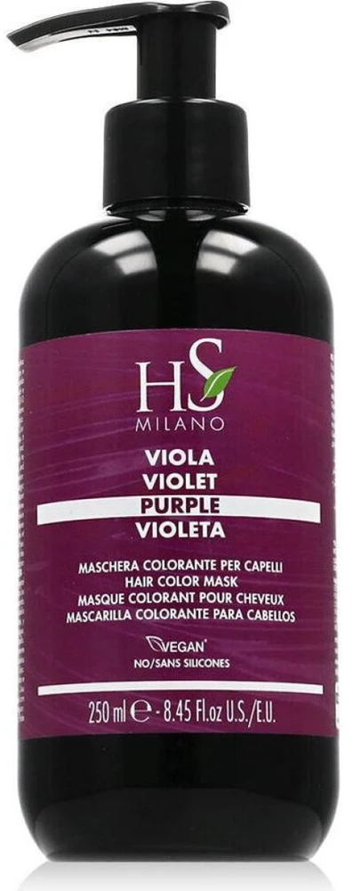 HS MILANO Hair Color Mask dažanti kaukė šviesiems plaukams, atspalvis: Violetinė, 250 ml