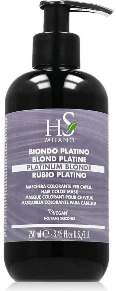 HS MILANO Hair Color Mask dažanti kaukė šviesiems plaukams, atspalvis: Platinum Skirtas šviesiems plaukams, 250 ml