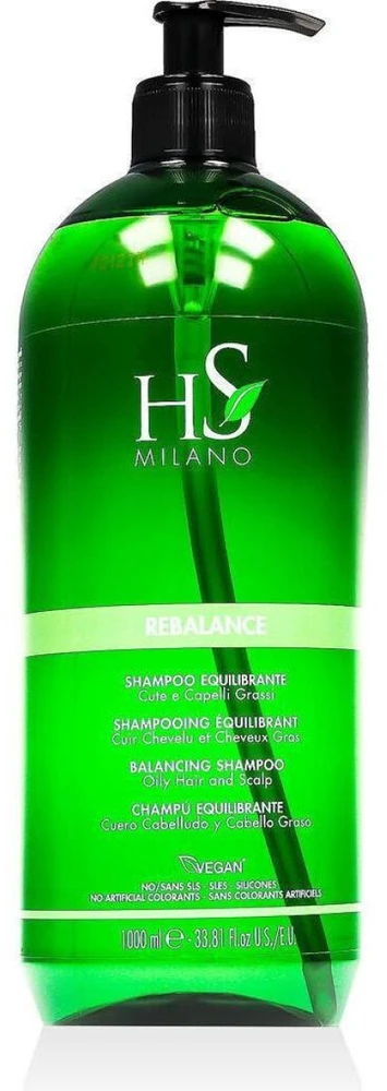 HS MILANO Rebalance Balancing Šampūnas šampūnas riebiems plaukams, 1000 ml