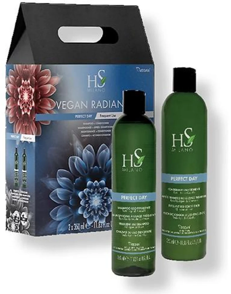 HS Milano Vegan Radiance Daily Use SET (Šampūnas 350 ml + Kondicionierius 350 ml)