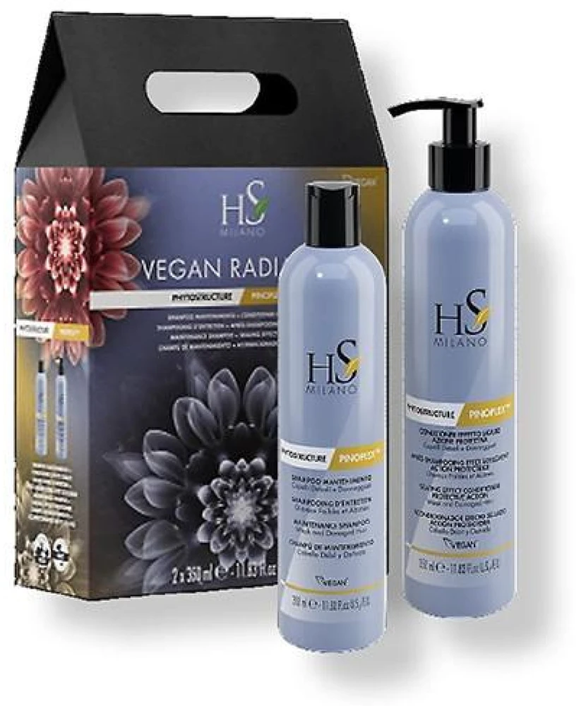 HS Milano Vegan Radiance Reconstruction SET (Šampūnas 350 ml + Kondicionierius 350 ml)