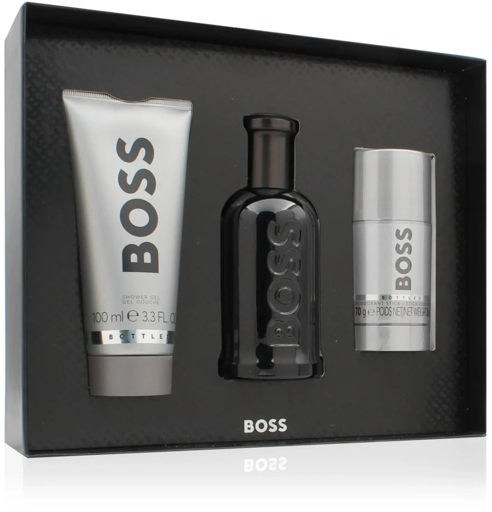 Hugo Boss Boss Bottled Parfum rinkinys vyrams (PP, 100 ml + dušo želė, 100 ml + dezodorantas, 70 g)