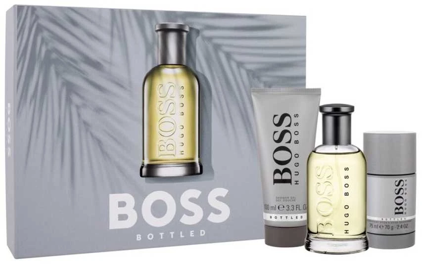 HUGO BOSS Boss Bottled rinkinys vyrams (EDP, 100 ml + dušo želė, 100 ml + dezodorantas, 75 ml)
