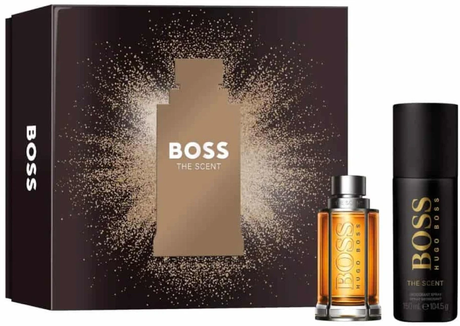 HUGO BOSS BOSS The Scent Christmas Gift Set rinkinys vyrams (EDT, 50 ml + dezodorantas, 150 ml)