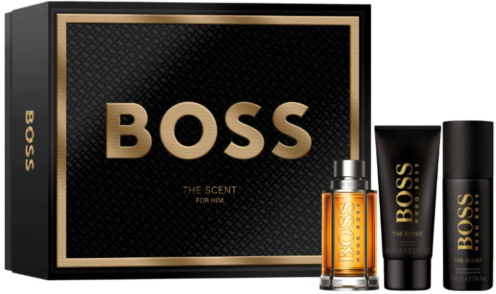 Hugo Boss The Scent for Men (Rinkinys Vyrams) EDT 100ml + 150ml Dezodorantas + 100ml Dušo želė