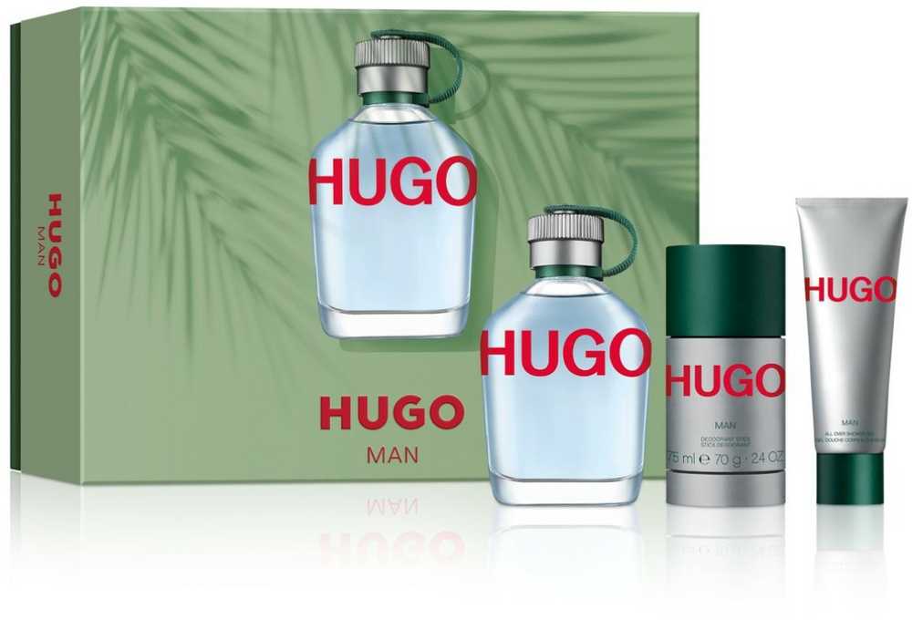 Hugo Boss HUGO Man rinkinys vyrams (EDT, 125 ml + dezodorantas, 75 ml + dušo gelis, 50 ml)