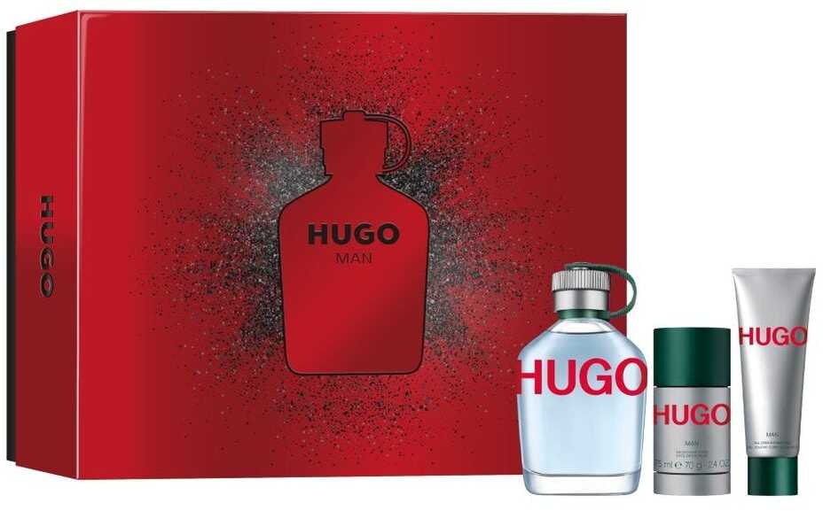 Hugo Boss HUGO Man rinkinys vyrams (EDT, 125 ml + dezodorantas, 75 ml + dušo gelis, 50 ml)