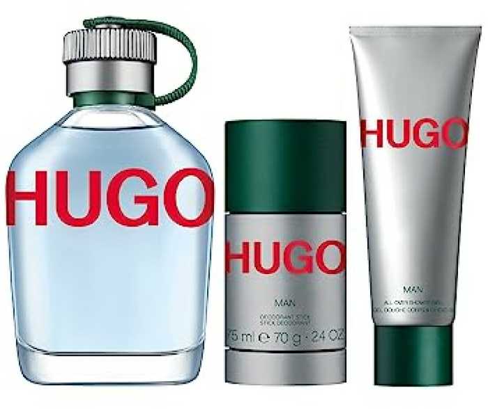 Hugo Boss HUGO Man rinkinys vyrams (EDT, 125 ml + dezodorantas, 75 ml + dušo gelis, 50 ml)