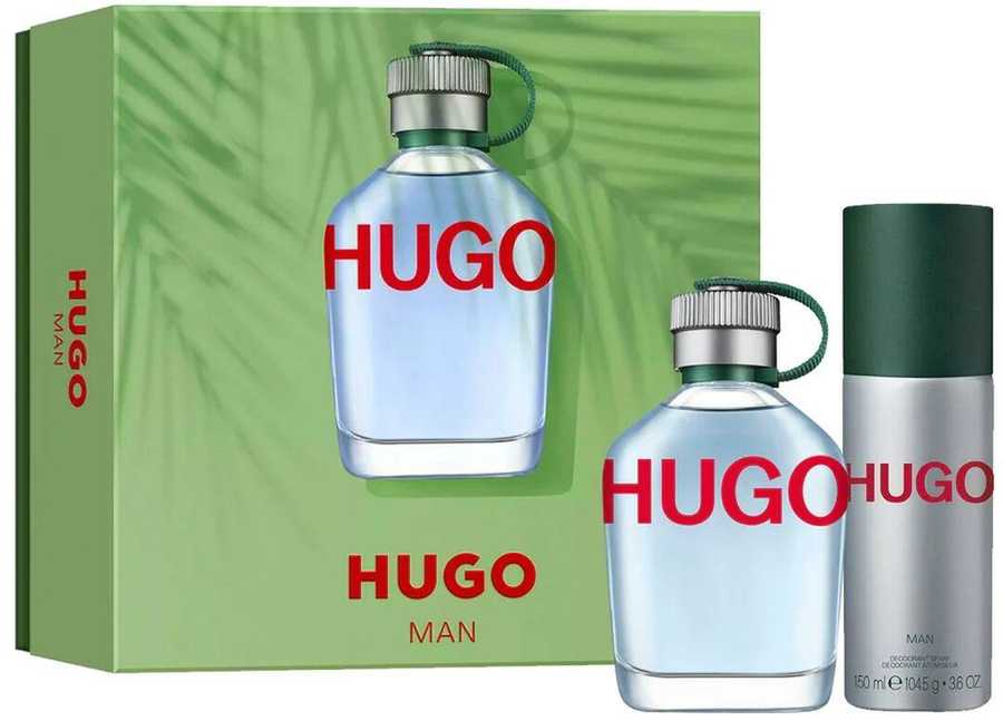 Hugo Boss HUGO Man rinkinys vyrams (EDT, 125 ml + dezodorantas, 75 ml + dušo gelis, 50 ml)