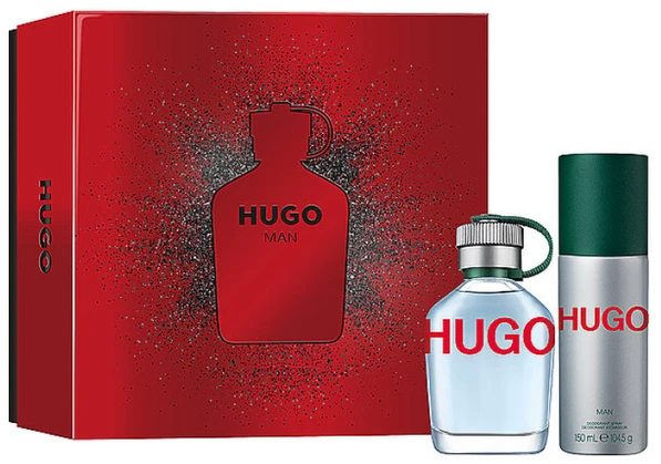 Hugo Boss Hugo Man rinkinys vyrams (kvepalai EDT, 75 ml + dezodorantas, 150 ml)