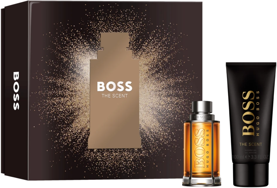 Rinkinys vyrams Hugo Boss The Scent (kvepalai Hugo Boss The Scent EDT, 50 ml + dušo želė, 100 ml)